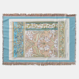 Cobertor Art nouveau daffodil Verneui têxtil arte floral