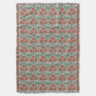 Cobertor Art Nouveau Floral Throw Blanket