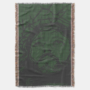 Cobertor Arte ASCII Jesus Coroa de Espinhos João 19:30