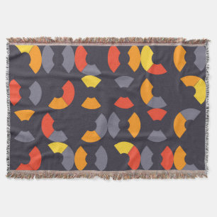 Cobertor Arte circular colorida, legal, na moda, moderna,