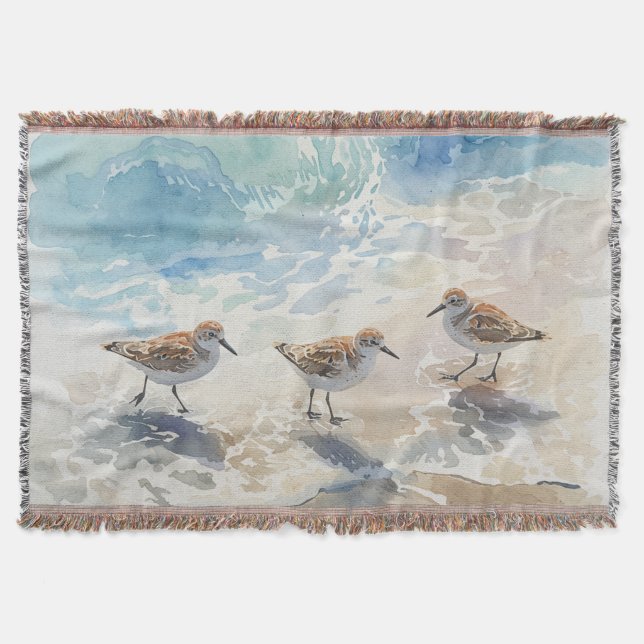 Cobertor Arte da Praia dos Maçaricos (Frente)