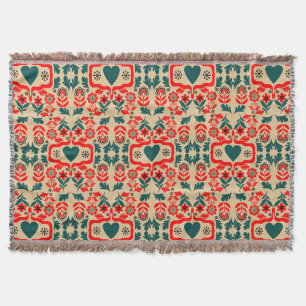 Cobertor Arte Floral Abstrata Boho