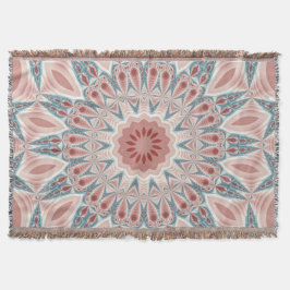 Cobertor Arte Fractal do Caleidoscópio Moderno em greve