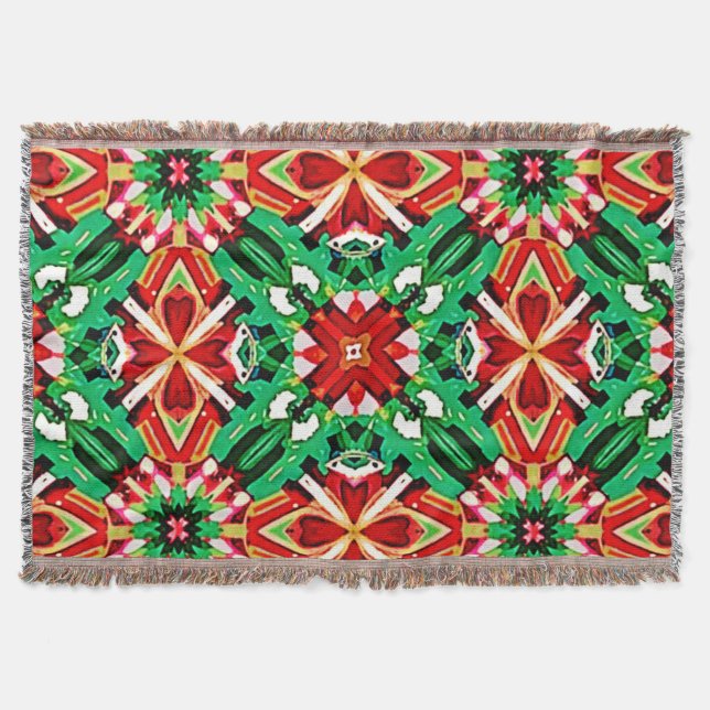 Cobertor Arte Mandala Sonho Caleidoscópio (Frente)