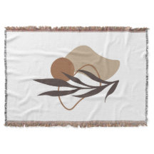 Arte Moderna do Abstrato Boho Plant