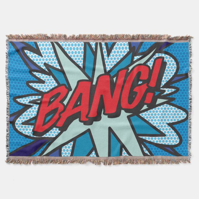 Cobertor Arte Pop de Quadrinhos BANG (Frente)