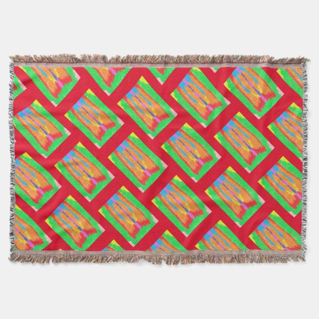 Cobertor Artes abstrato puras e trapos supremo (Frente)