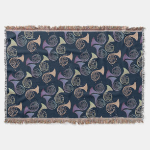 Cobertor Artes de Trompas Francesas designs fofos de trompa