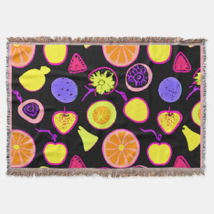 Cobertor Artista Vibrant Neon Frutas