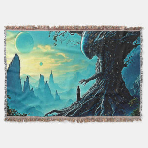 Cobertor Árvore Cósmica da Fantasia da Vida