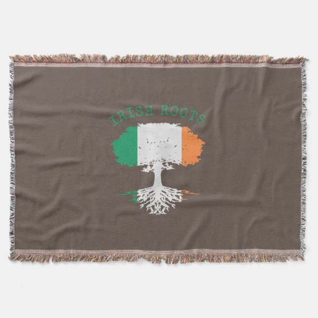 Cobertor Árvore da Família Irish Roots (Frente)