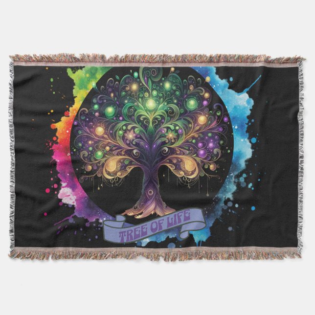 Cobertor Árvore de vida v2 (Frente)