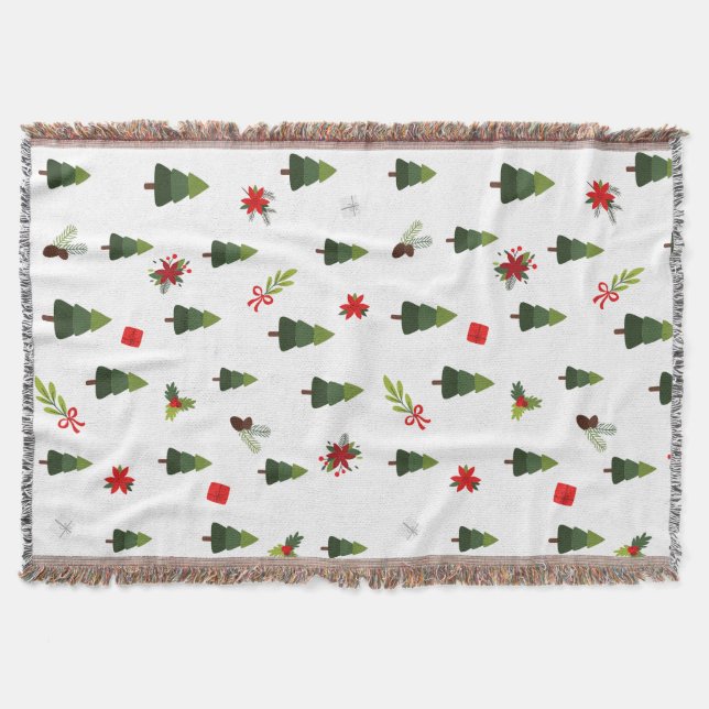 Cobertor Árvores e Arcos de Natal (Frente)