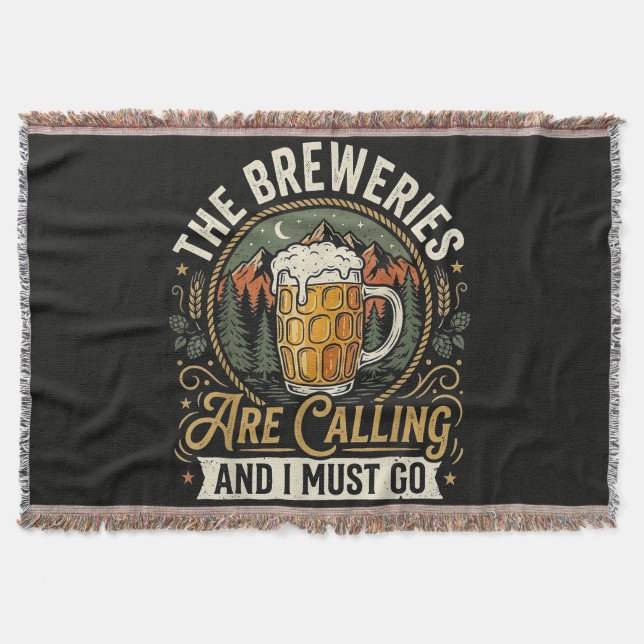 Cobertor As Cervejarias Estão Chamando e Eu Devo Ir (Frente)