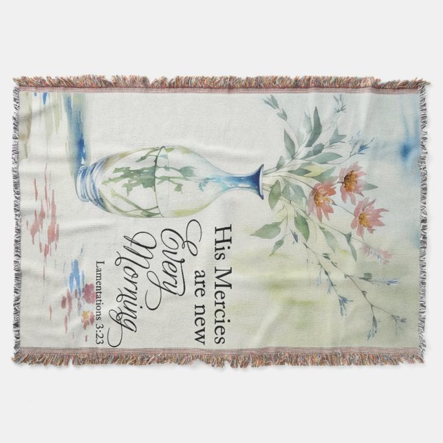 Cobertor As compaixões dele são novas todas as manhãs (Frente)