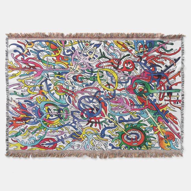 Cobertor As intricações. (Frente)