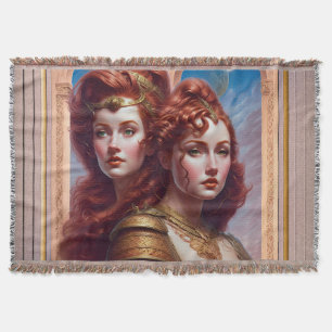 Cobertor As Irmãs Red AI Concept Art de Xzendor7