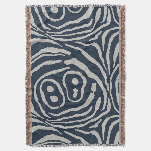 Cobertor Asas de Cinza azul-virada de Eco Ink (Frente Vertical)