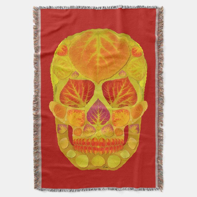 Cobertor Aspen Folha Crânio 13 (Frente Vertical)