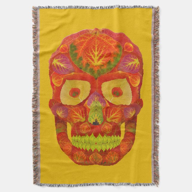 Cobertor Aspen Folha Crânio 16 (Frente Vertical)