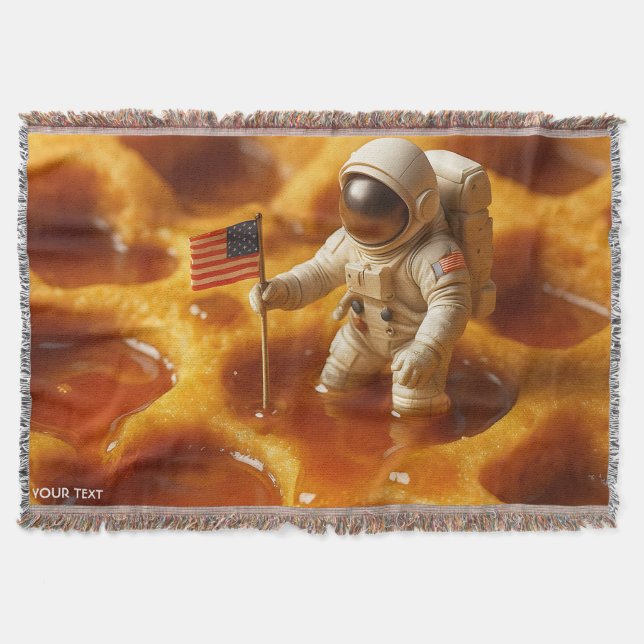 Cobertor Astronauta Fantasy Cute Sobre Maple (Frente)