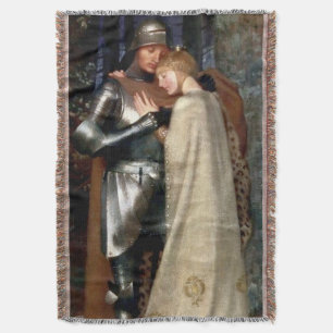 Cobertor Aucassin e Nicolette Medieval Painting, de Marian