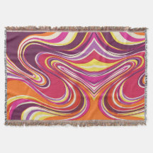Cobertor Aurora Ribbon – Design Abstrato Vintage
