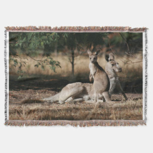 Cobertor Aussie Kangaroo Mãe e Joey Souvenir