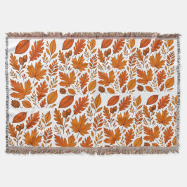 Cobertor Autumn Botanic - Folhas de outono