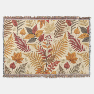 Cobertor Autumn Foliage e Berries - Tons Terrestres Quentes