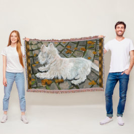 Cobertor Autumn Leaves Westie no Pacio