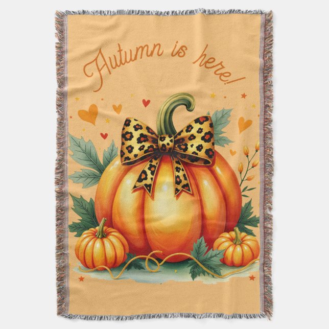 Cobertor Autumn Pumpkin (Frente Vertical)