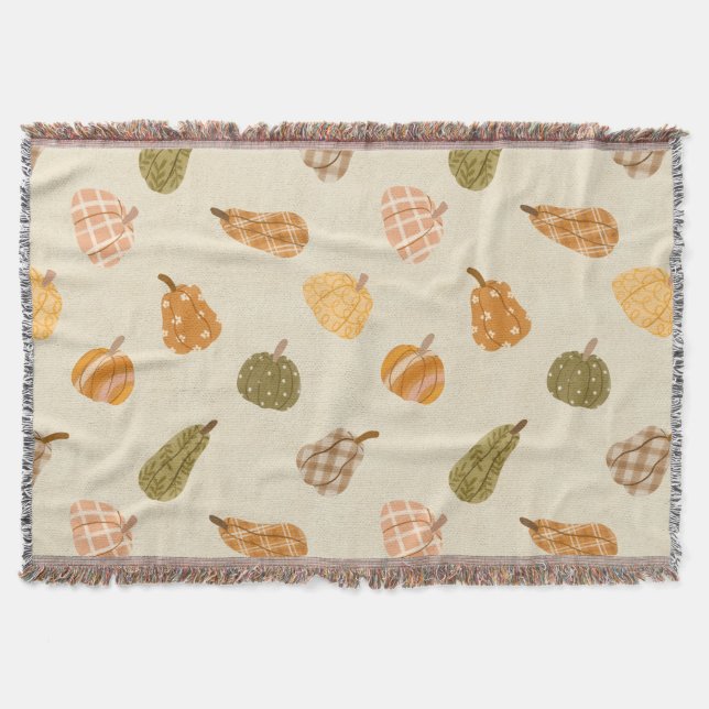 Cobertor Autumn Pumpkin Patch - Rustic Fall Co (Frente)