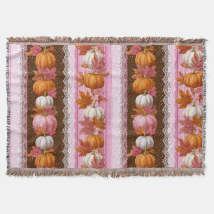 Cobertor Autumn Pumpkins & Floral Lace Sem Costura (2)