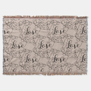 Cobertor AVE o padrão perfeito a preto com LINHAS