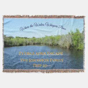 Cobertor Aventura na Paisagem Aquática dos Everglades