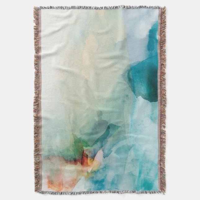 Cobertor Aversion - Blue Watercolor (Frente Vertical)