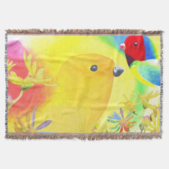 Cobertor Aves Fantásticas (Frente)