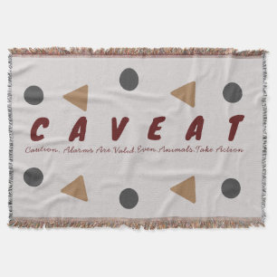 Cobertor Aviso Pense Por Favor