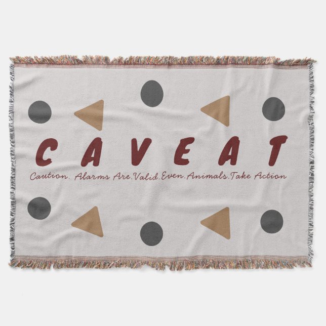 Cobertor Aviso Pense Por Favor (Frente)