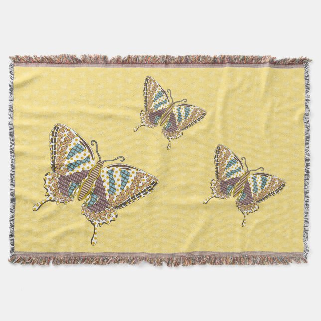 Cobertor Aztec Swallowtail Throw Blanket (Frente)