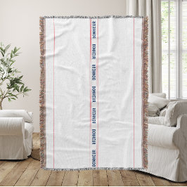 Cobertor Azul francês Bonheur & Red Strike