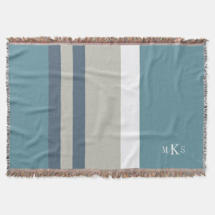 Cobertor Azul-Teal Moderno e Azul-bronzeado-Strike Personal