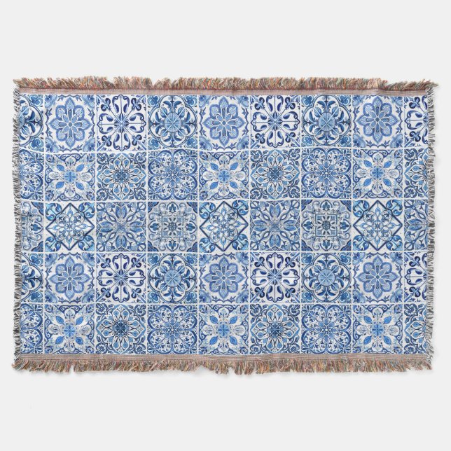 Cobertor Azulejos do Mediterrâneo, Portugal, Azulejo, Majol (Frente)