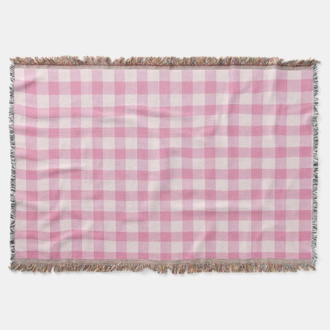 Cobertor Baby Pink Gingham (Frente)
