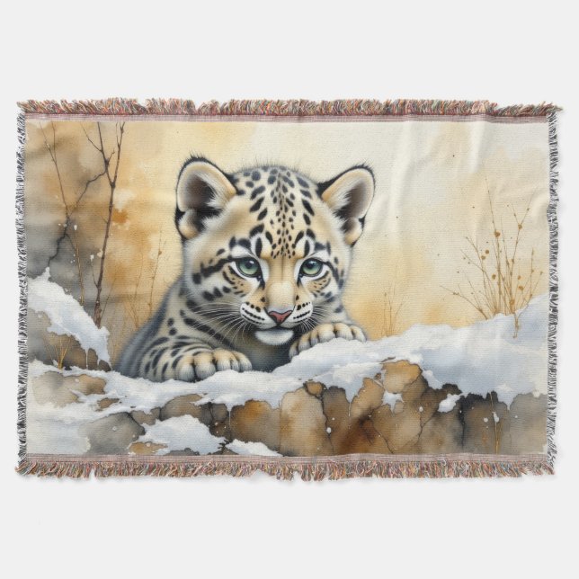 Cobertor Baby Snow Lepard (Frente)