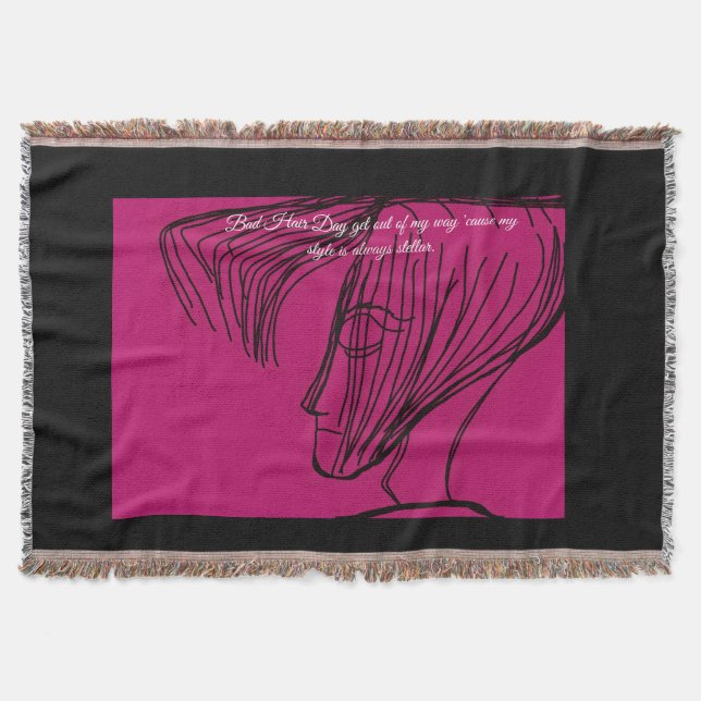 Cobertor Bad Hair Day of Meditation (Frente)