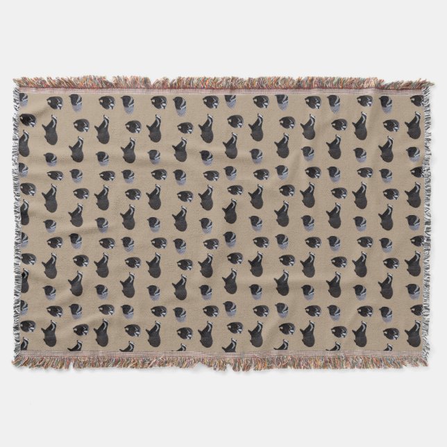 Cobertor Badger Frenzy Throw Blanket (bege) (Frente)