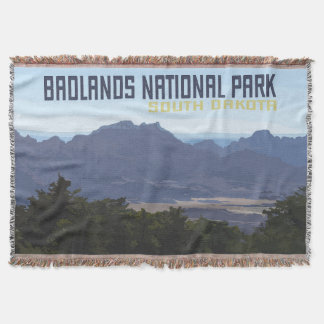 Cobertor Badlands National Park Cotton Throw