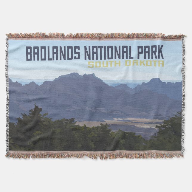 Cobertor Badlands National Park Cotton Throw (Frente)